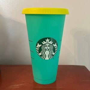 Starbucks Color Changing Tumbler with Yellow Lid (No Straw)